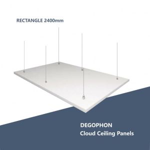 Suspended cloud acoustic panels