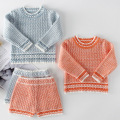 Baby Girls Clothes Autumn Spring Knit Baby Clothes Set Handmade Woolen Baby Boys Clothing Set Infant Newborn Baby Set