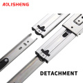 AOLISHENG 51mm Width 68kg Guide Rail Fully Extended Ball Bearing Industrial Heavy Drawer Slide