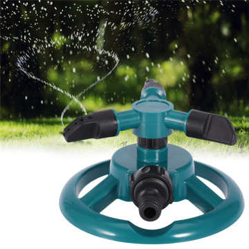 New 360 Gear Drive Garden Sprinklers Automatic Watering Grass Lawn 360Degree Fully 3 Nozzle Circle Rotating Irrigation System