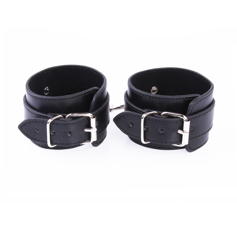 Newest PU Leather Handcuffs,Sex Bondage Restraints Wrist Hand Cuffs Product,Adult Game Toys for Women&Men