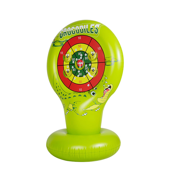 Hot Sell kiddie Crocodile Inflatable target shootout toys