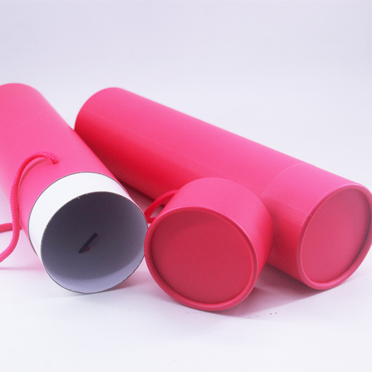 paper tube with built in rope for convenience