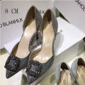 Gray 9cm Pumps