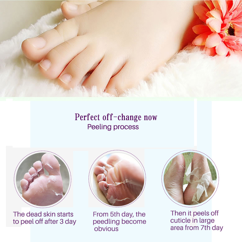 Peeling Exfoliating Foot Mask Socks Soft and smooth skin Exfoliate Remove Dead Skin Anti-drying Foot Skin Care TSLM1