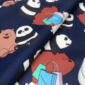 Cartoon Bear Bag Polyester Cotton Fabrics for Sewing Digital Printed Waterproof Fabric By The Half Yard DIY Patchwork Material