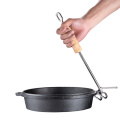 Dutch Oven Lid Lifter Cast Iron Enamel Soup Pot Lifter Stew Pot Soup Pot for Camping Stainless Steel 2 Hook Anti-rust Lifer