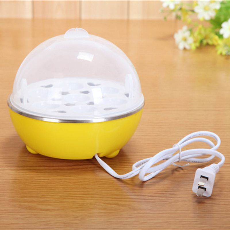 Pink Generic Multifunction Electric Egg Cooker for Up To 7 Eggs Boiler Steamer Automatic Power Off Anti Dry Egg Machine