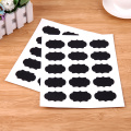 75pcs/set Blackboard Sticker Craft Kitchen Jars Organizer Labels Chalkboard Labels PET Black Sticker for Home Decoration
