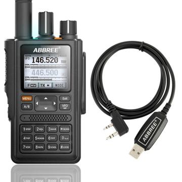 ABBREE AR-F8 GPS 6 Bands Dual Display Dual Standby 999CH Multi-functional VOX DTMF SOS LCD Color Display Walkie Talkie Ham Radio