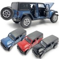 HOMMAT 1:32 Wrangler Sahara Rubicon Vehicle Alloy Diecast Toy 1/32 Car Models Collection Kids Gift Toys For Children Sound Light