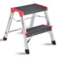 Costway 2 Step Aluminum Lightweight Ladder Folding Non-Slip Platform Stool 330Lbs Load