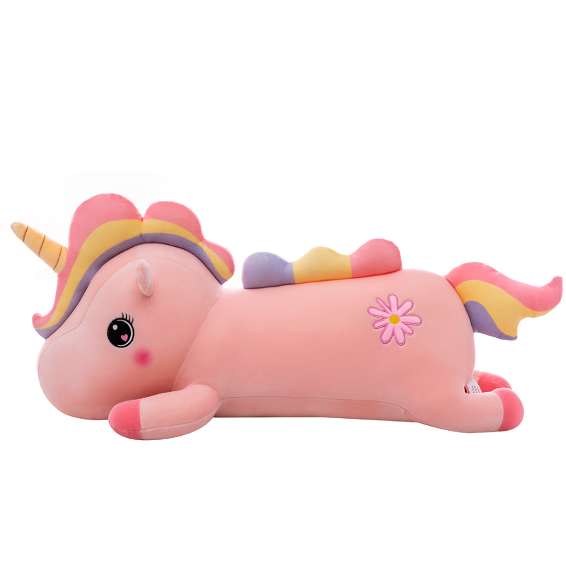 40-90CM Kawaii Plush Rainbow Unicorn Toy Stuffed Unicorn Sofa Plush Pillow Cushion Kids Children Toy Home Decoartion Girl Gift