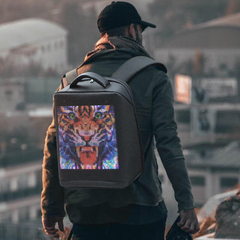 LED Backpack With Screen HD LED Backpack Dynamic Advertising Backpack Outdoor City Walking Billboard Bags Letrero Led