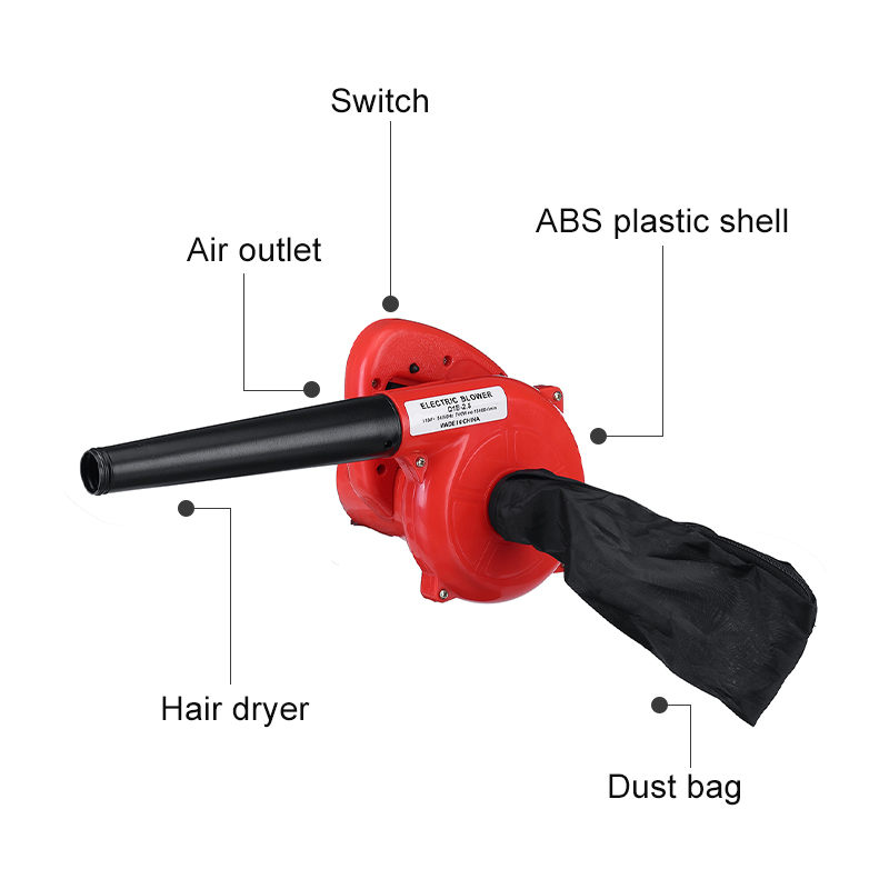 220V/110V Electric Air Blower Vacuum Cleaning Blower Leaf Computer Dust Collector Power Tool