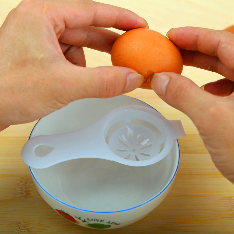 2 Pcs Aihogard Plastic Egg Yolk Separator Food-grade Egg Divider Protein Safe Practical Hand Egg Tools Kitchen Cooking Gadgets