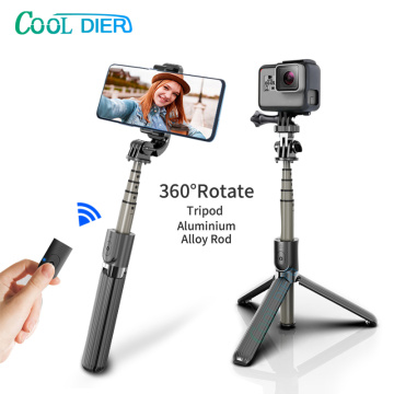 High quality Wireless bluetooth Selfie Stick Tripod With Remote Palo Selfie Extendable Foldable Monopod For Iphone Action Camera