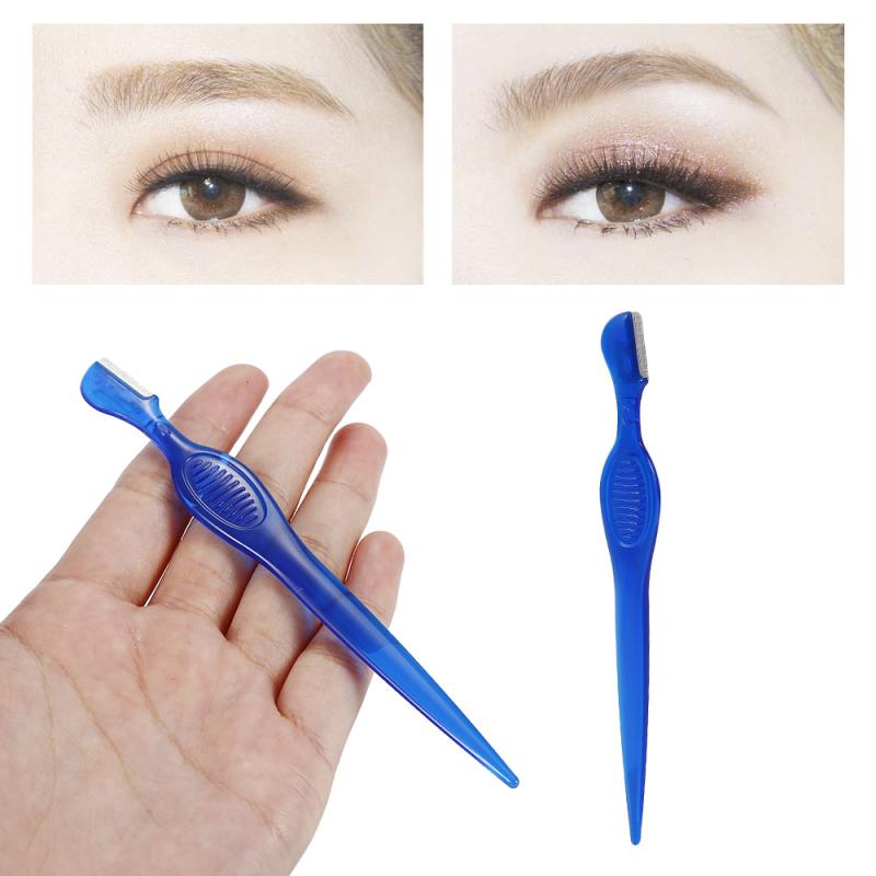 ELECOOL 1PC For Women Eyebrow Razor Facial Hair Remover Eyebrow Trimmer Makeup Knife Eye Brow Shaping Hair Remover Tool TSLM2