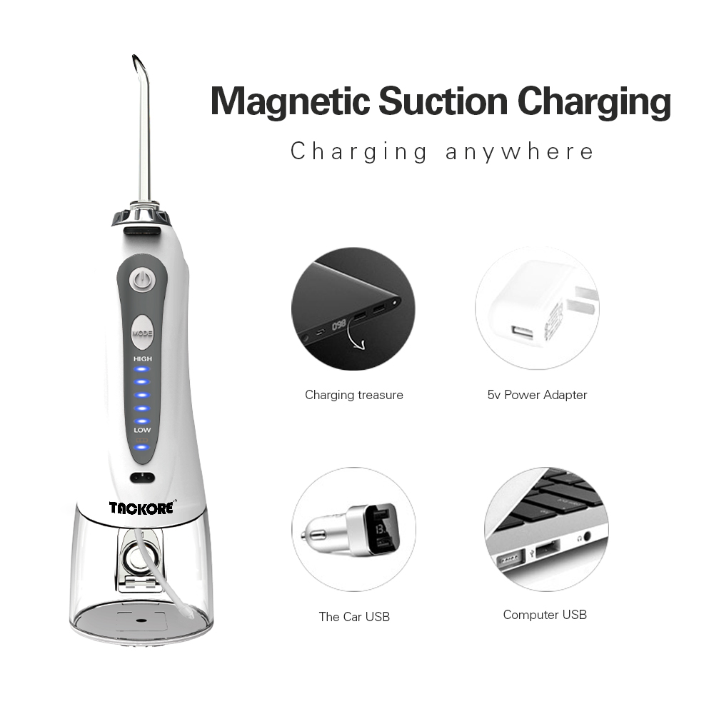 Portable Water Dental Flosser 5 mode Electric Oral Irrigator Water Jet USB Rechargeable Dental Irrigator Teeth Cleaning