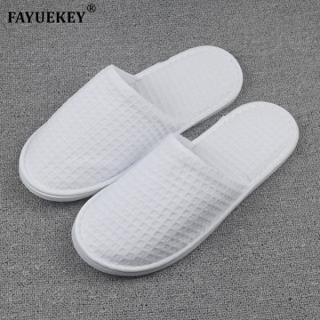 FAYUEKEY 2018 New Wholesale 5pairs\lot Hotel Club Supplies Not Disposable Hospitality Slippers Home Indoor Floor Guest Slippers