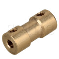 3.17mm to 3mm Brass Joint Motor Shaft Coupling Adapter Connector For RC Aircraft With Screws and Allen Wrench Pack of 2