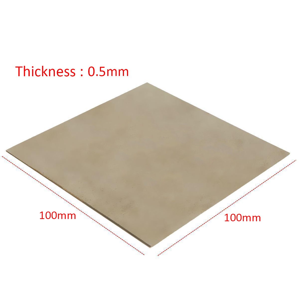 1pc 100*100*0.5mm Grade 2 Titanium Plate High Hardness Temperature Ti Titan TA2 / GR2 Thin Sheet Mayitr Durable Titanium Foil
