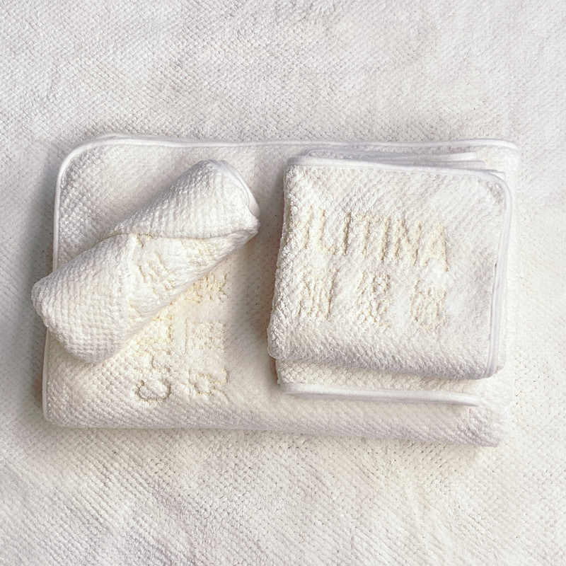 Towel three piece set spa super absorbent face towel barber shop custom logo beauty salon chest towel pillow towel