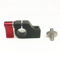 Jadkinsta Adjustable Handle Single 15mm Rod Clamp with 1/4" Mount 1/4" Screw Adapter for 15mm Rods Photo Studio Accessories