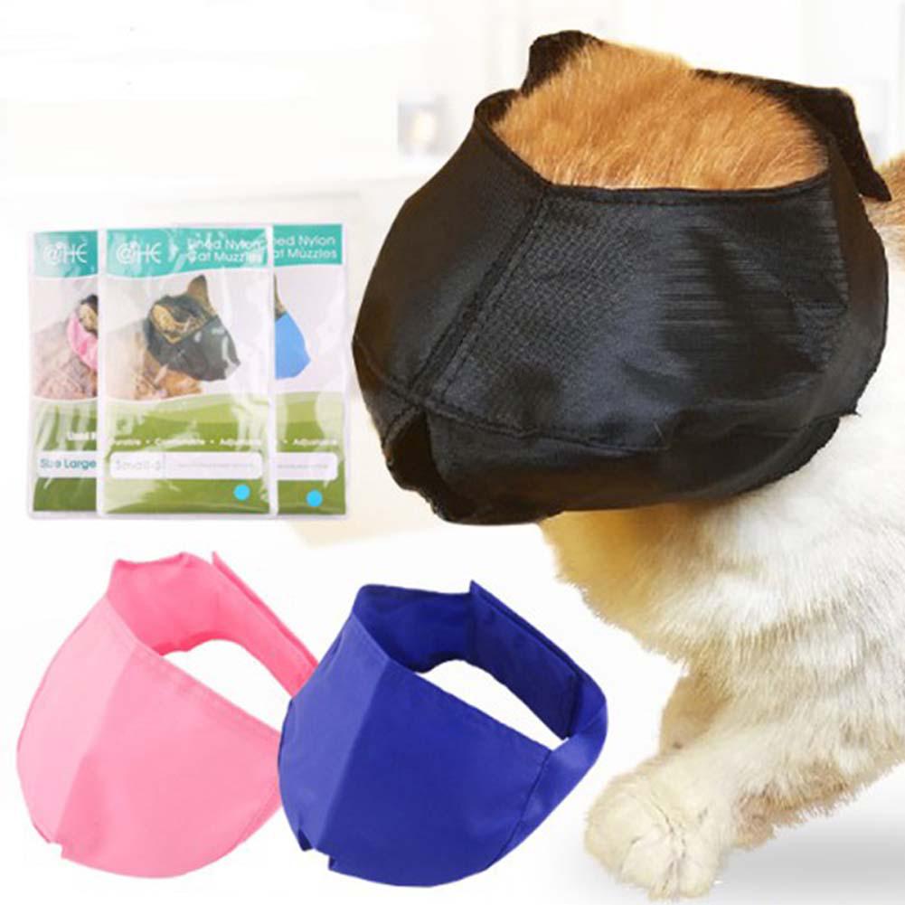 Adjustable Cat Muzzle Anti Bite Nylon Eye Mask for Grooming Supplies Bath Beauty Travel Tool Bathing Muzzles for Cats