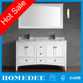 Canada Hot Sale Double Sink Bathroom Vanity Modern With Mirror