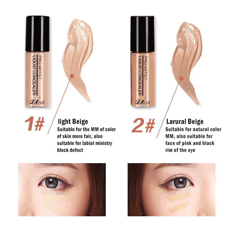 Makeup Concealer Liquid Concealer Moisturizing Long Lasting Convenient Pro Eye Concealer Cream Makeup Brushes Foundation TSLM2