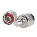 2PCS N Male Plug to F Female Jack RF Coaxial Adapter Connector