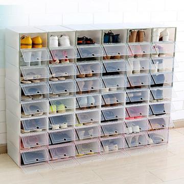 new Stackable Dustproof Storage Drawers Plactic Shoes Box Transparent Shoes Storage Box Laundry Storage Drawer Storage Organizer