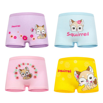 4 Pcs/lot New Children Cotton Panties Girls Underwear Cute Cartoon Printed Baby girls Kids Boxers Briefs Soft Panties for Girl