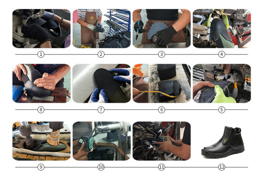 Men Safety Shoes Steel Toe Shoes Anti-smashing Anti-puncture Construction Work Shoes Boots Anti-slip Indestructible Shoes