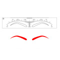 10 pieces Eyebrow Stencils Stickers Microblading Permanent Makeup Supplies Disposable Eyebrow Mold Template Drawing Guide