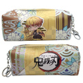 1pcs Anime Demon Slayer: Kimetsu no Yaiba Pencil Bag Zipper Canvas Students Pencil Bag Wallet Storage Bag Students Stationery