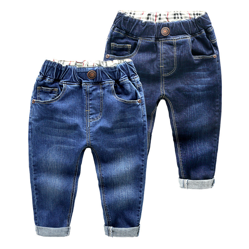 Kids Boys Jeans 2020 New Children Clothing Baby Boys Trousers Toddler Boy Jeans Spring Autumn Casual Pants Blue 1 2 3 4 5 6 Year