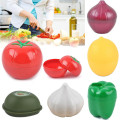 5 Pack Fruit&Vegetable Storage Containers Onion Lemon Tomato And Garlic Saver Kitchen Creative Tools To Keeps Food Fresh Lime 29