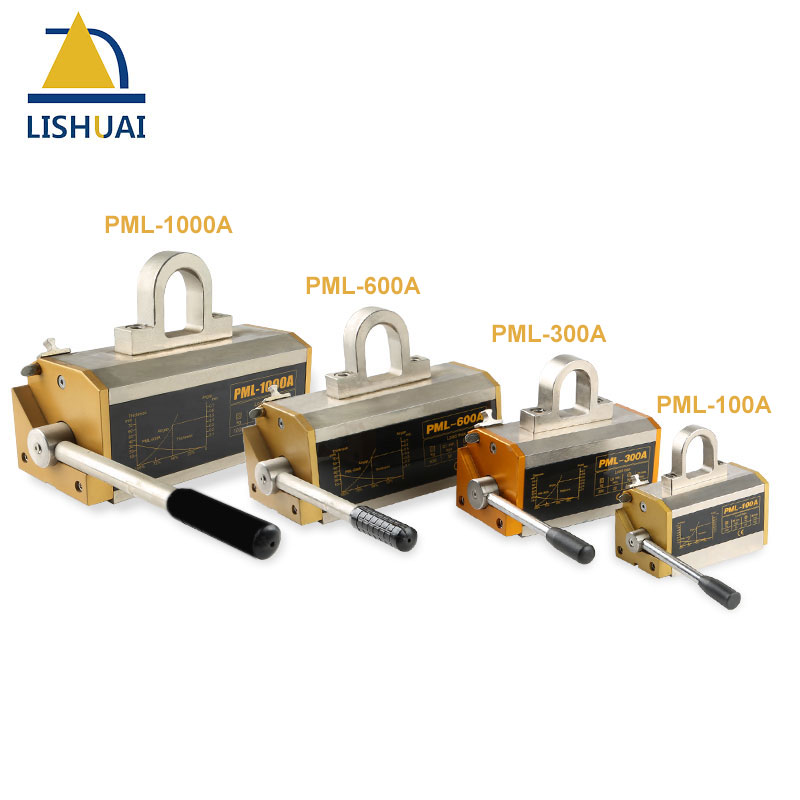 LISHUAI 600KG(1320Lbs) Permanent Magnetic Lifter/Permanent Lifting Magnet for Steel Plate with CE Certified PML-600