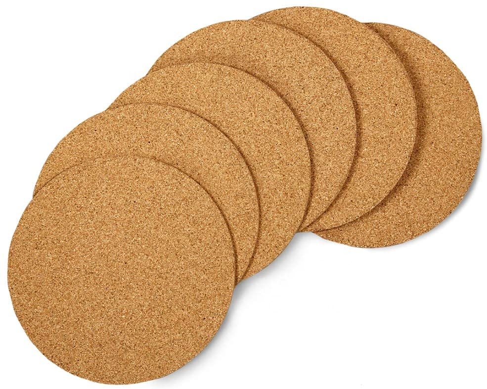 Cork coasters can be customized