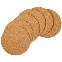 Cork coasters can be customized