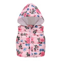 Kids Autumn Winter Sleeveless Hooded Vests Girls Boys Cartoon Printed Jackets Children Warm Tops Coat Cashmere Outwear