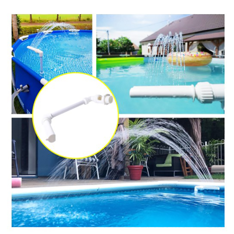 Home Swimming Pool Easy Install Waterfall Fountain Kit PVC Feature Water Spay Pools Spa Decorations Swimming Pool Accessories
