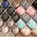 6/8Pcs Underwear Socks Storage Drawer Partition DIY Combination Ties Bra Grid Separator Stationery Sundries Organize Storage Box