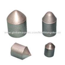 Tungsten carbide bit, button, insert, tip for mining, coal winning