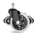 5PCS Office Chair Caster Wheels 2.5 / 3 Inch Swivel high quality wear-resistant PU Rubber Caster Replacement Soft Safe Rollers