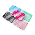 Hot Bathroom Silicone Flexible Soap Dishes Storage Holder Non-slip Soapbox Tray Drain Kitchen Sponge Plate