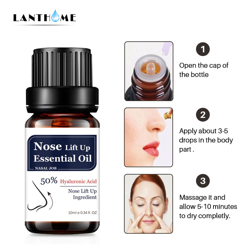 10ml Tightening Beauty Nose Care Massage Essential Oils Reduce Narrow Thin Nose Lift Up Cream Oil Moisturizing TSLM2