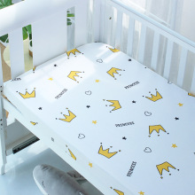 Baby Fitted Sheet For Newborns Cotton Soft Crib Bed Sheet For Children Mattress Cover Protector Allow Custom Make